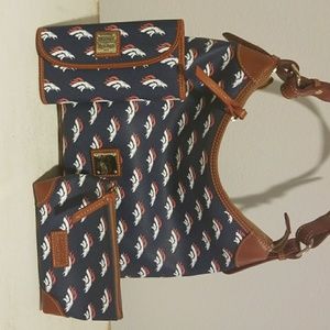 Dooney and Bourke Denver Broncos purse set
